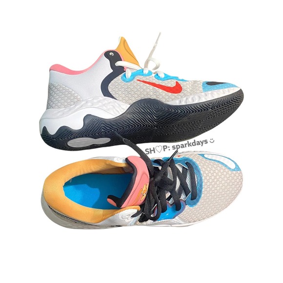 Nike Renew Elevate 2 X Space Jam NEW Bugs Bunny Basketball White Sneakers 10.5 - Picture 4 of 10